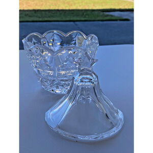 Crystal Clear Christmas Tree Candy Dish with Lid